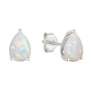 Ethiopian opal Stud earring in 925 silver