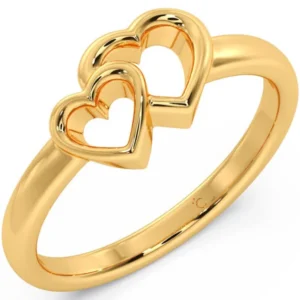 Double heart ring