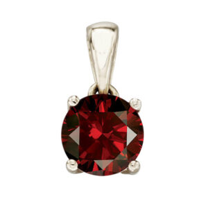 Garnet Pendant in 925 Silver